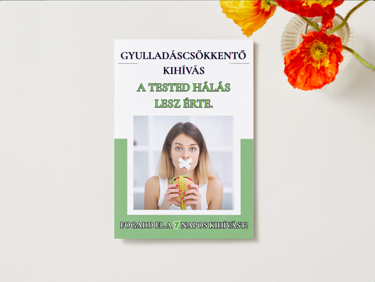Gyulladáscsökkentő Kihívás füzet – 7 nap egy új kezdetért (Különkiadás)