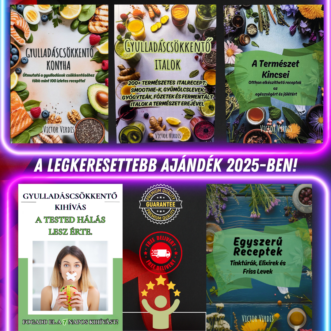 Az Ünnepek Egészséges Ajándéka – 3 Könyv + 2 Magazin